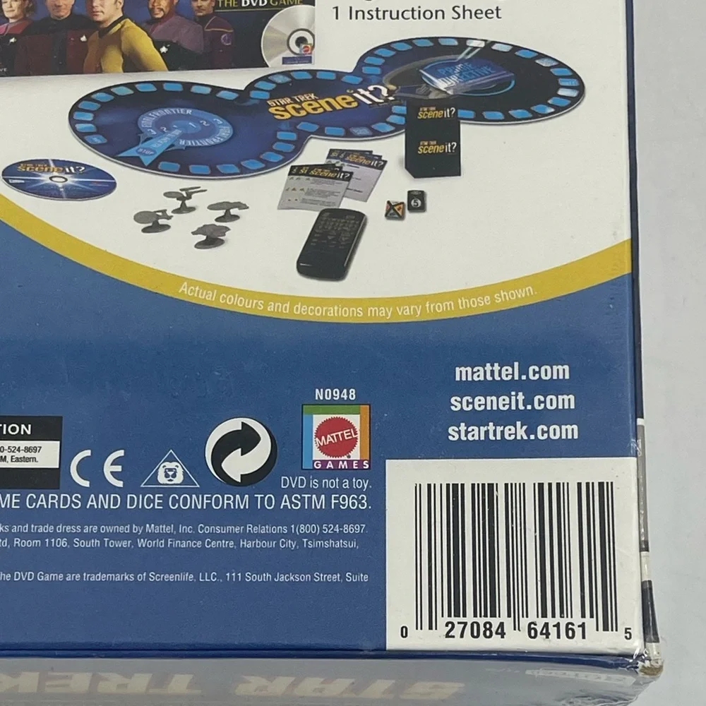 Star‎ Trek Scene It The DVD Game Mattel Trivia Board Game 2008 All Series New